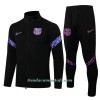 Chaqueta De Entrenamiento Trajes FC Barcelona 2022-23 Negra - Niño